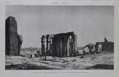 Description De L Gypte Engraving Of Tomb Statue Of Ramses Ii