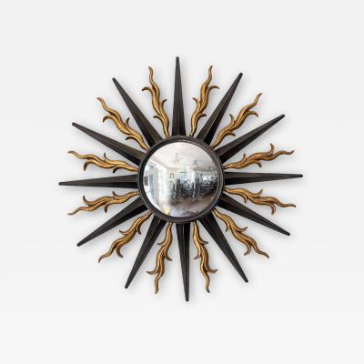 French Midcentury Sunburst Mirror