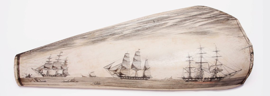 Lot 84 - Ø A RARE COLLECTION OF NANTUCKET WHALE BONE