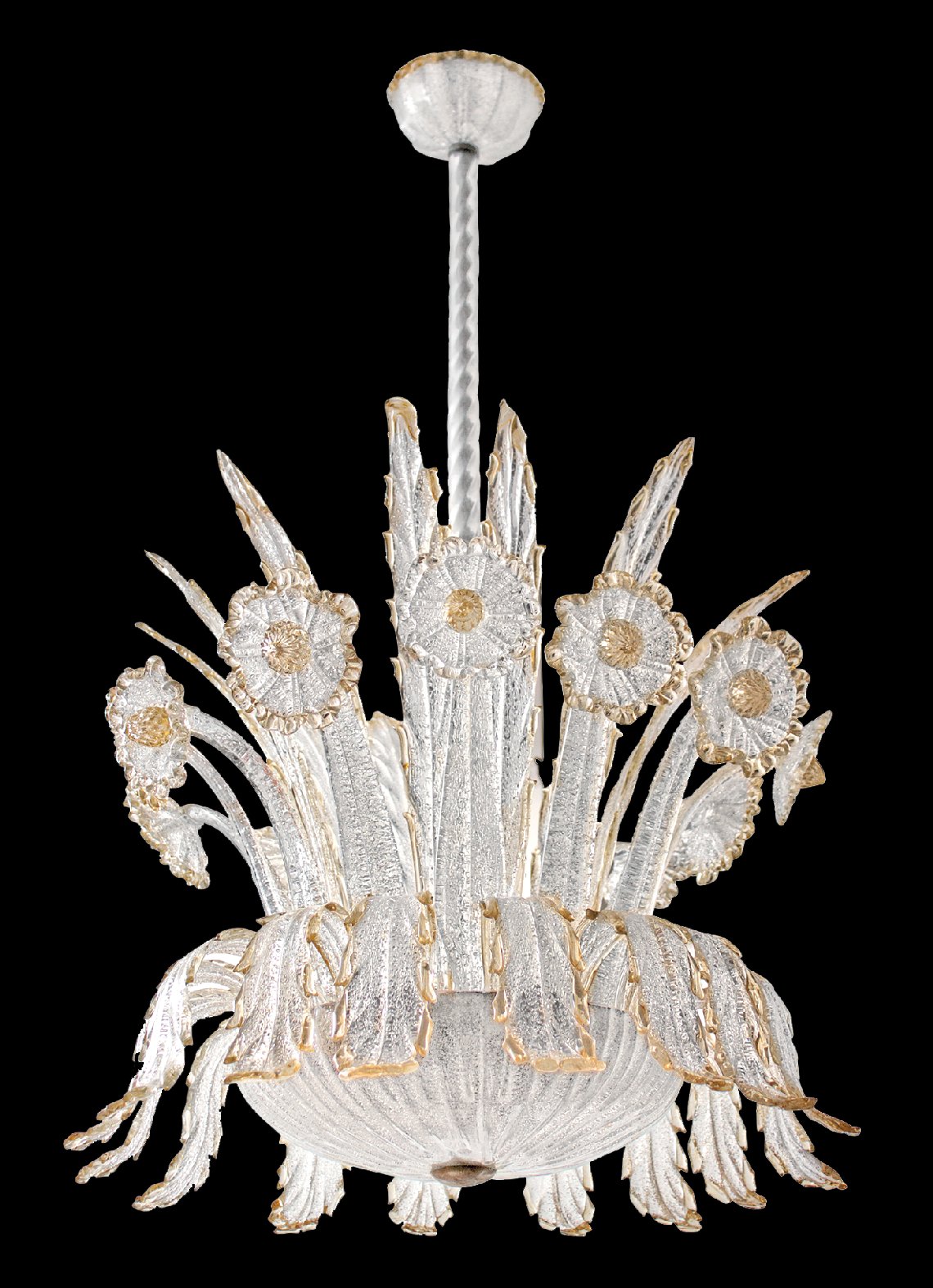 Casanova Murano glass chandelier with rings