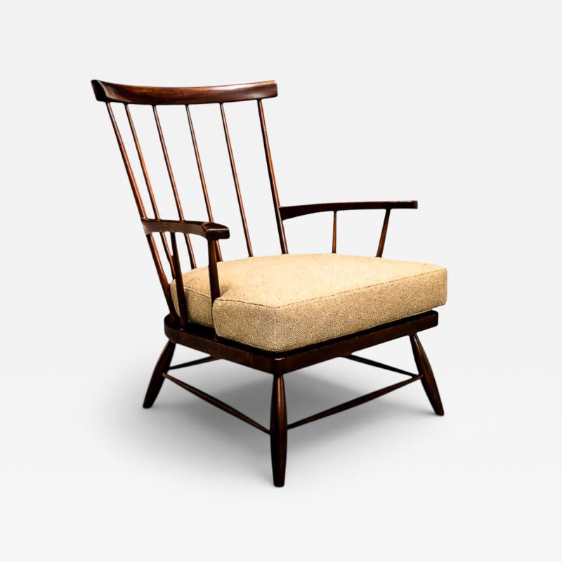  A Forma Decorativa Brazilian Modern Armchair in Imbuia Wood Cushion A Forma Decorativa