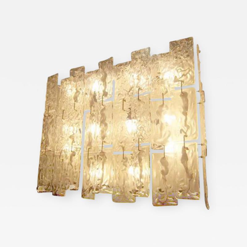  A V Mazzega A Large Scaled Lit Wall Piece by Mazzega