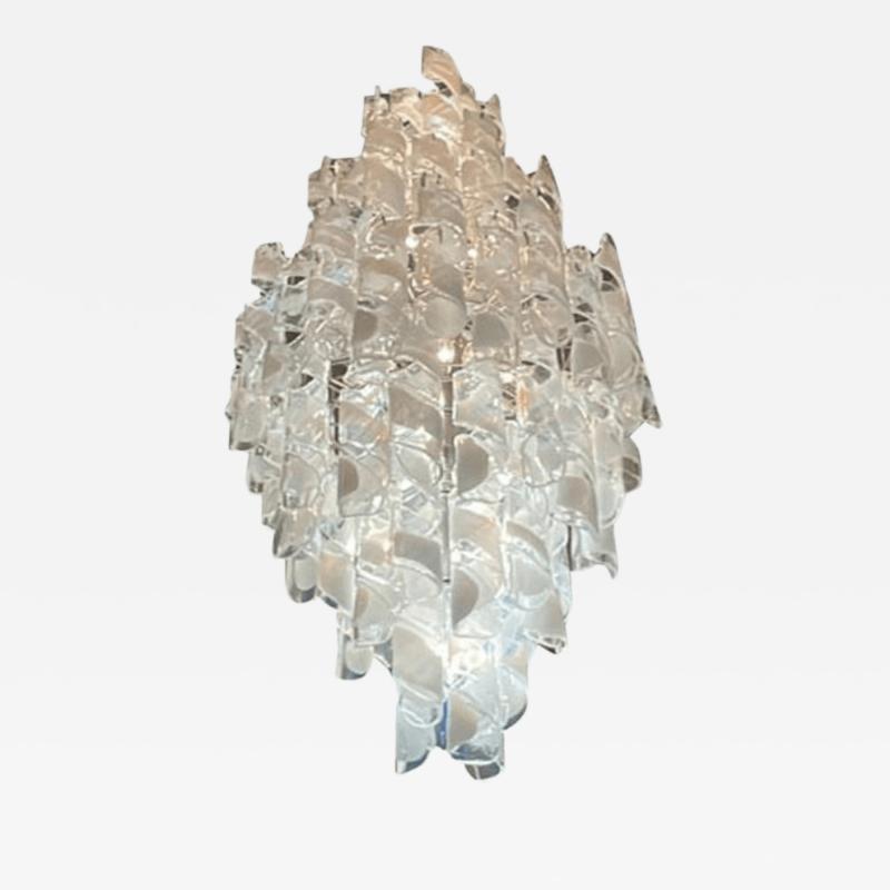  A V Mazzega Large Mazzega Murano chandelier