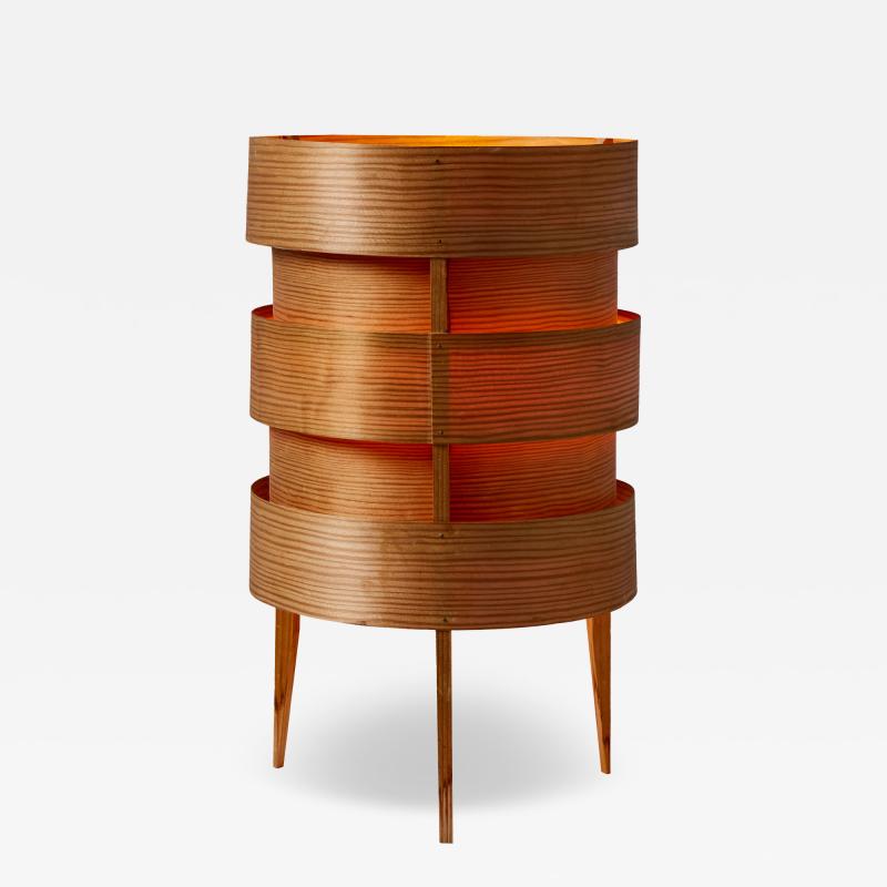  AB Ellysett 1960s Hans Agne Jakobsson Tripod Wood Table Lamp for AB Ellysett 