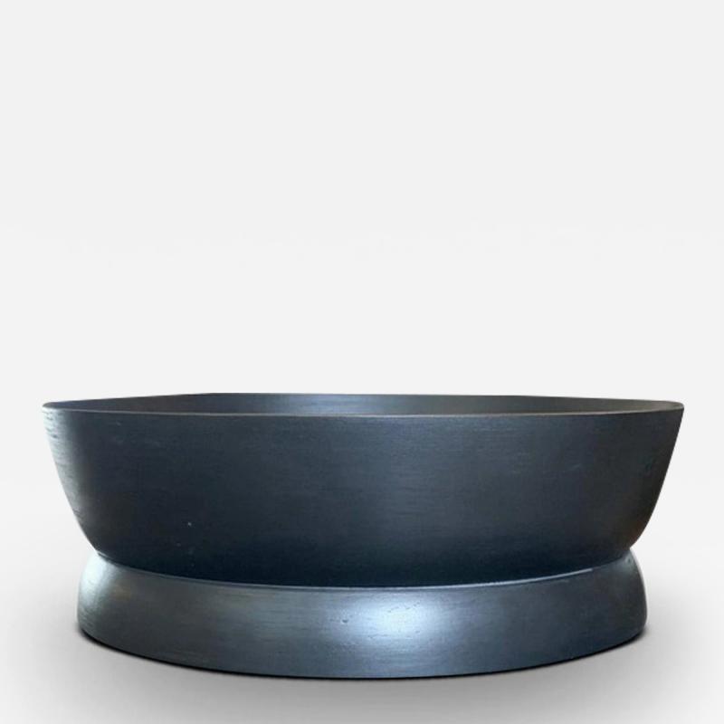  ABIGAIL CASTANEDA LARGE FOOTED BOWL IN GRAPHITE MAPLE