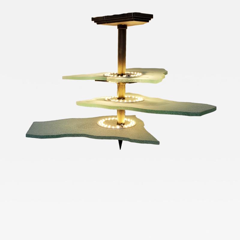  ADG Lighting 3 tier glass pendant