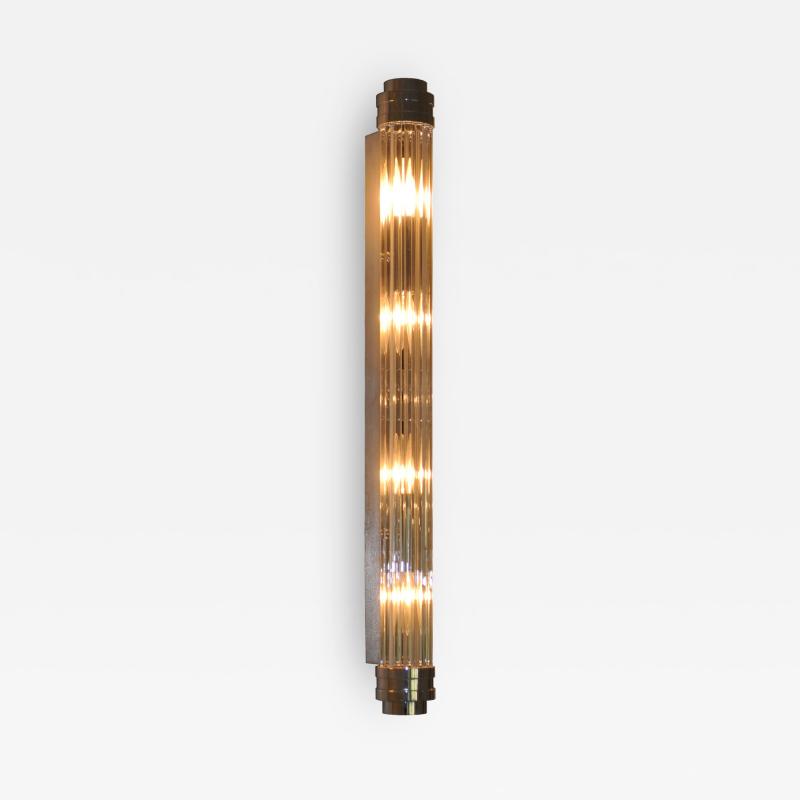  ADG Lighting 90762 Glass Rod Nickel Sconce ADG Lighting