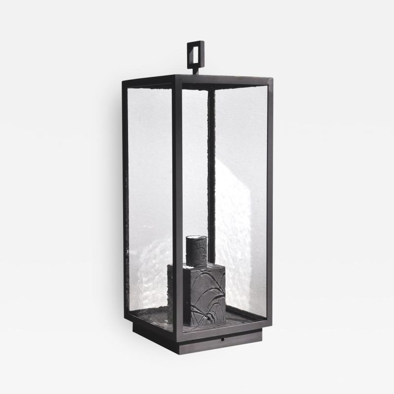  ADG Lighting Brass Pilaster Transitional Contemporary Lantern
