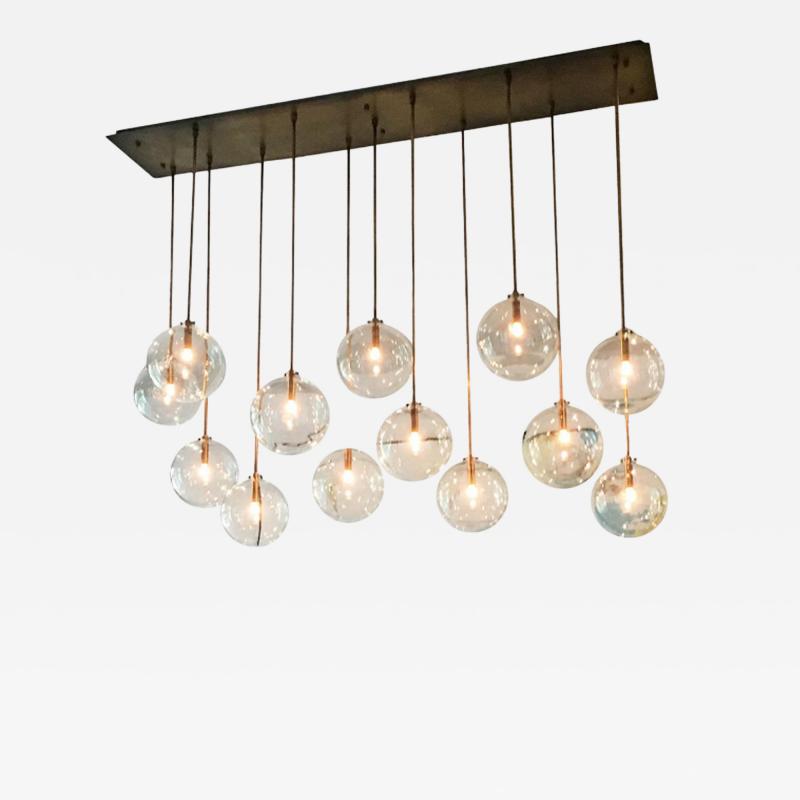  ADG Lighting Brass Pyrex pendant Molli pendant
