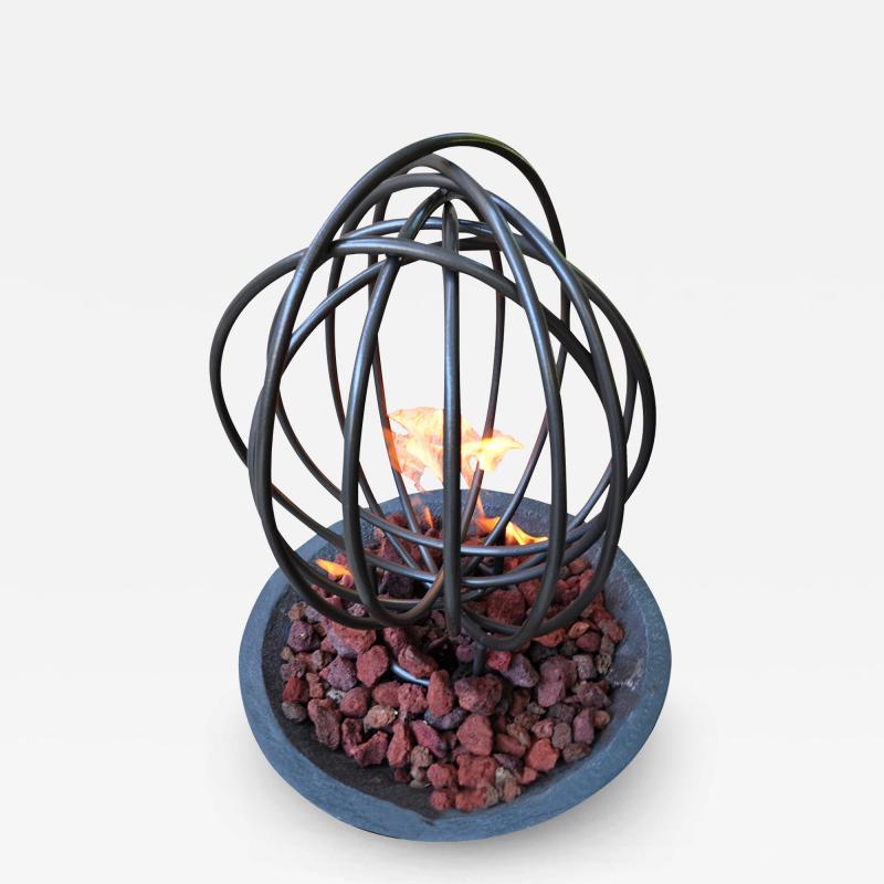  ADG Lighting Contemporary Iron Sculpture for Fire Pit