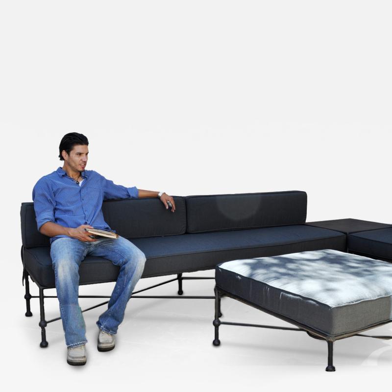  ADG Lighting Low Back Sofa Series Modern Twister to Classic Iron Furniture