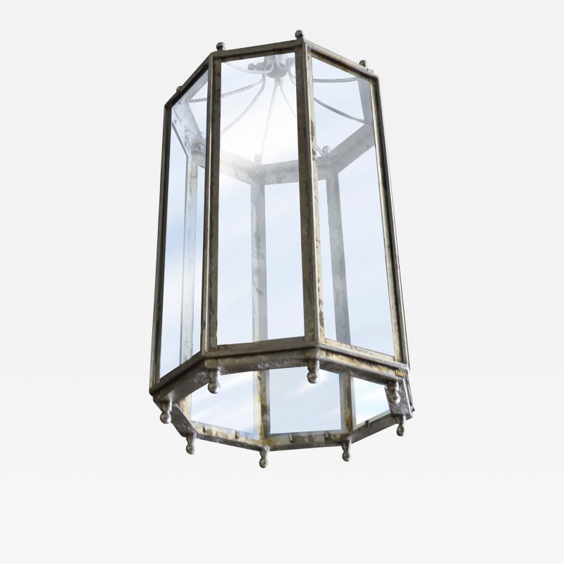  ADG Lighting Silver Leaf 6 Sided Pendant