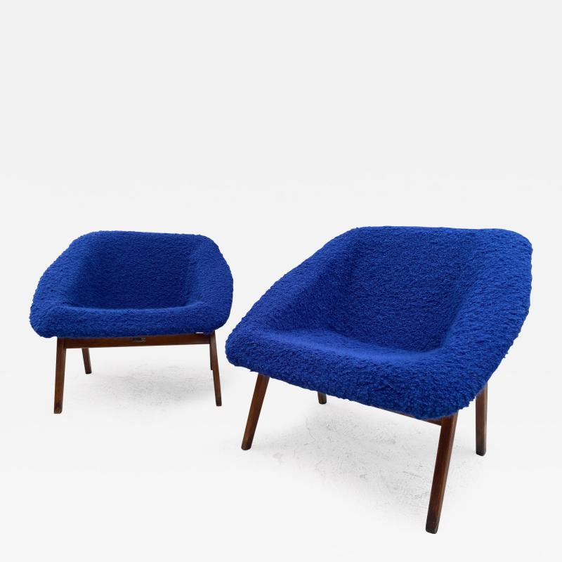  ARP Pair of armchairs Corb by ARP studio for Steiner France 1950s