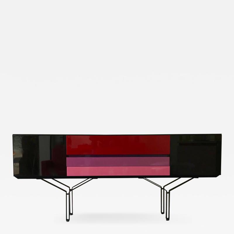  Acerbis Sideboard Console Lacquered Italy 1980s