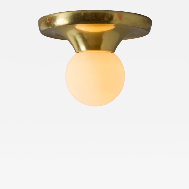  Achille Pier Giacomo Castiglioni Petite Brass 1960s Castiglioni and Giacomo Light Ball Wall or Ceiling Lamp