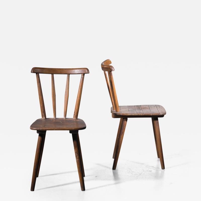  Adolf G Schneck Pair of Tubinger chairs by Adolf G Schneck Germany 1930s