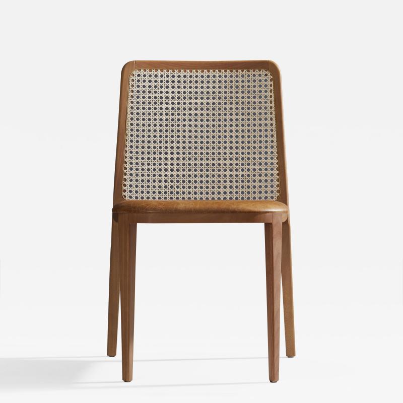  Adolini Simonini Minimal Style chair Solid Wood Leather or textiles Seating Caning Backboard