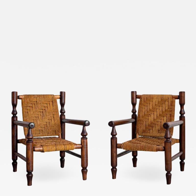  Adrien Audoux Frida Minet AUDOUX MINET ROPE CHAIRS