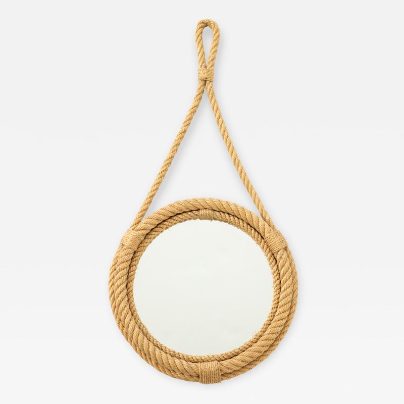  Adrien Audoux Frida Minet Petite rope mirror by Audoux Minnet France 1960s