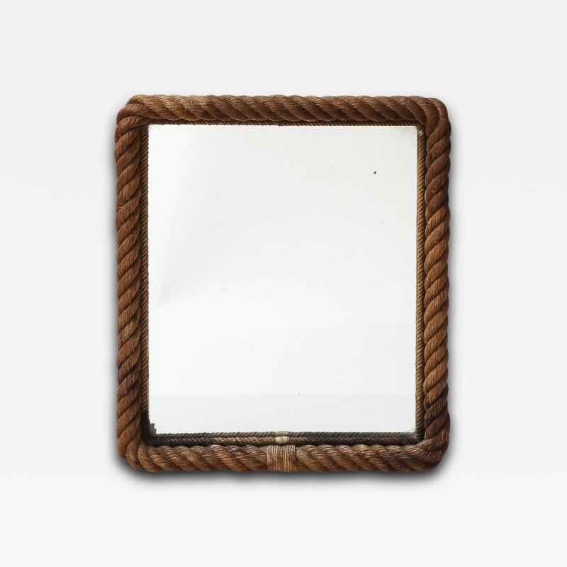 Adrien Audoux Frida Minet Rope and Mirrored Glass by Audoux and Minet France c 1960