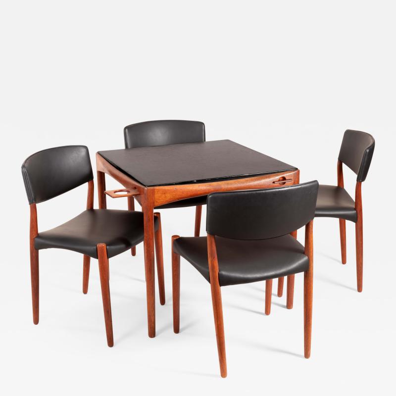  Aksel Bender Madsen and Ejner Larsen Game Table and Chairs