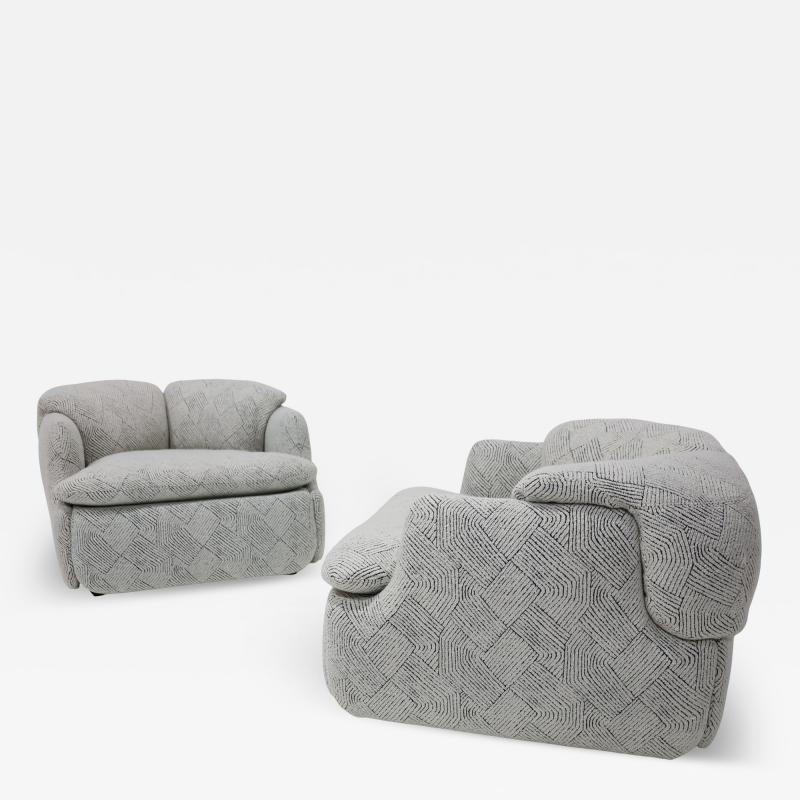  Alberto Rosselli Saporiti Pair of Alberto Rosselli for Saporiti Confidential Lounge Chairs