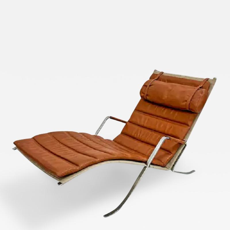  Alfred Kill International FK 87 Grasshopper Chaise Lounge by Fabricius Kastholm for Alfred Kill 1960s