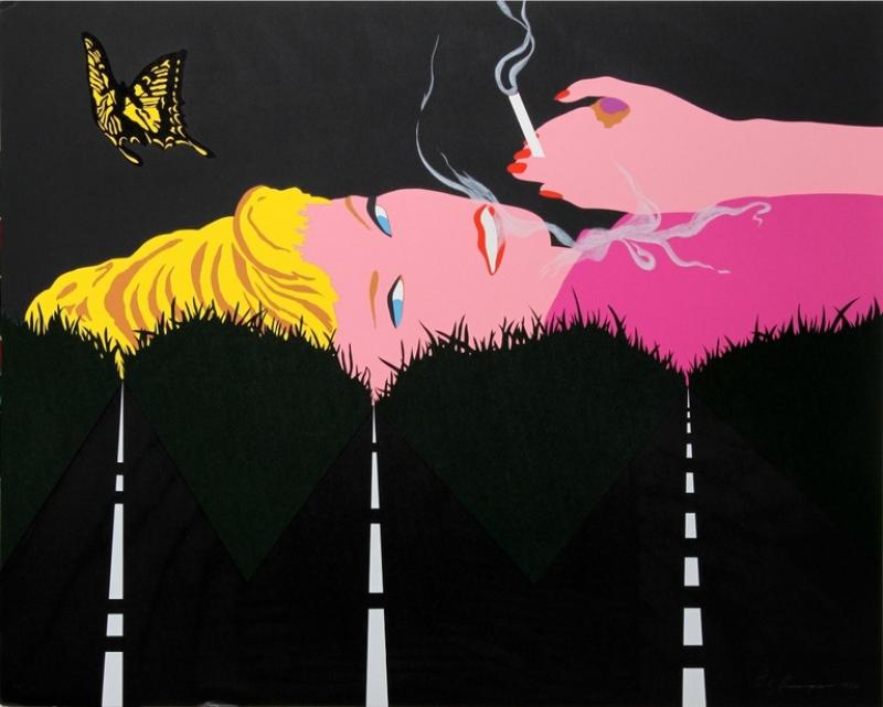  Allan D Arcangelo Smoking Blonde