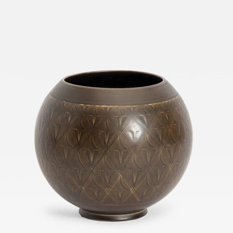  Aluminia Danish ceramic vase