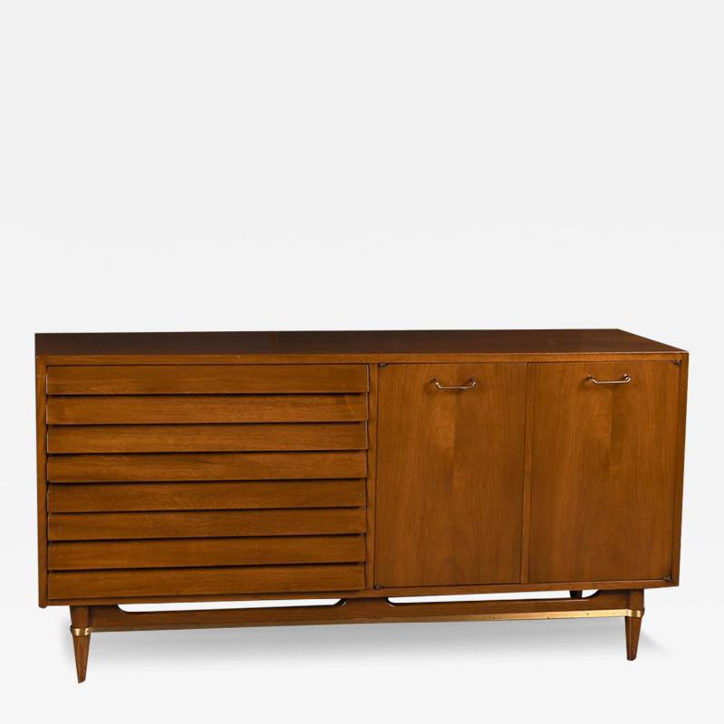  American of Martinsville American of Martinsville Mid Century Walnut Credenza