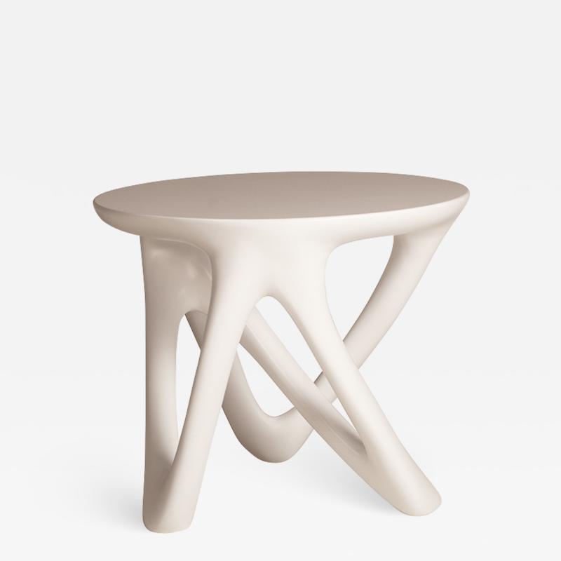  Amorph Amorphs Ya Side Table White Lacquered Finish