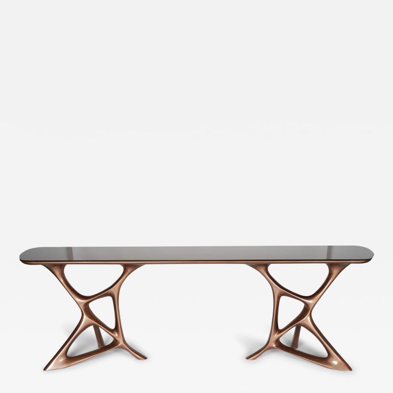  Amorph Anika Console Lacquer Bronze Finish