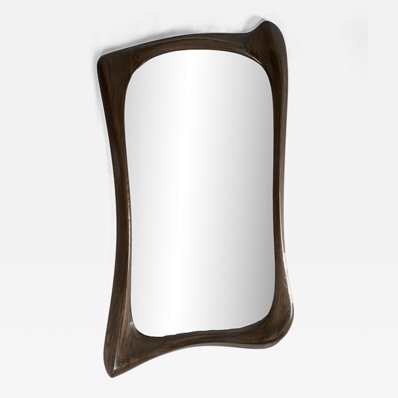  Amorph Narcissus mirror in Graphite Walnut stain on Ash wood by Amorph