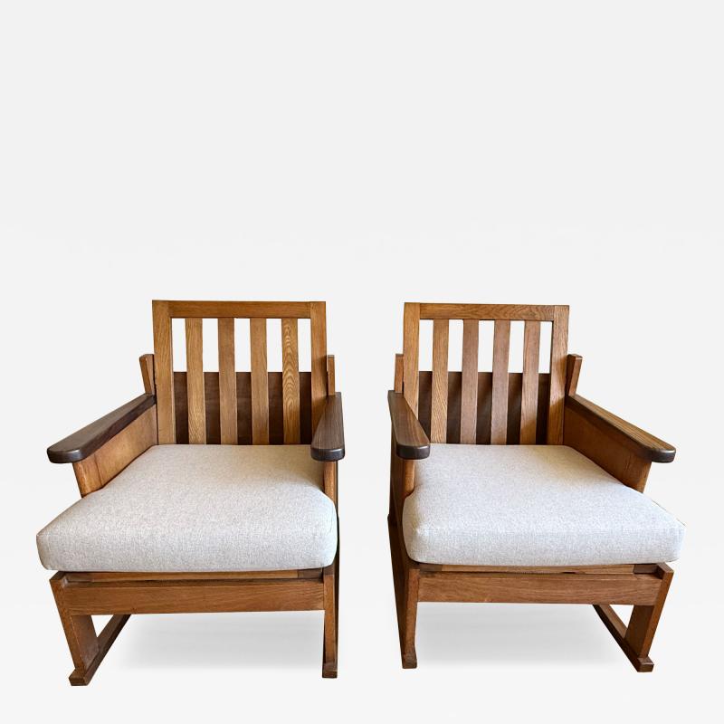  Amsterdam School PAIR OF ARMCHAIRS AMSTERDAM SCHOOL