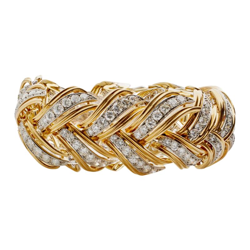  Andr Vassort Paris Andr Vassort Gold and Diamond Bracelet
