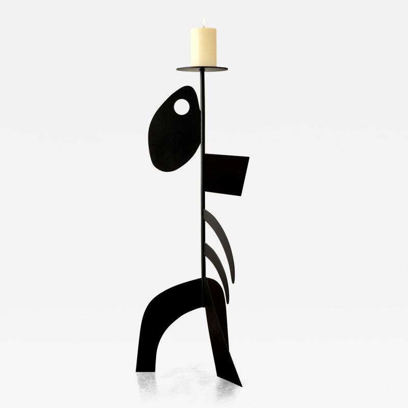  Animate Objects Fish Candleholder in Black Powder Coat