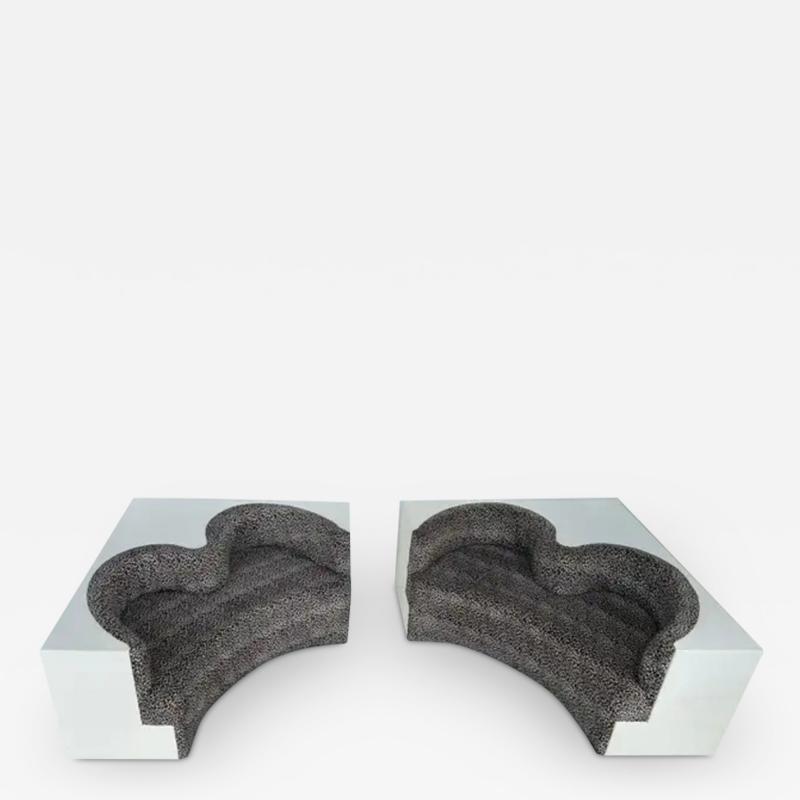  Archizoom Associati Archizoom Associati Safari Lounge 2 Piece Sectional Sofa in Fiberglass Italy