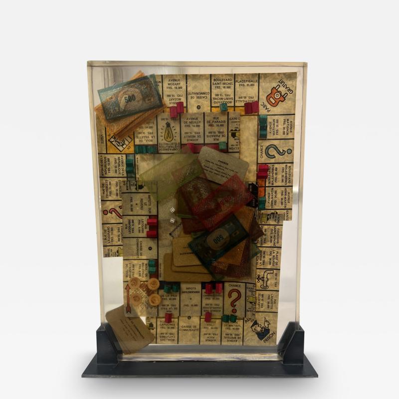  Arman Monopoly Inclusion Resin Sculpture