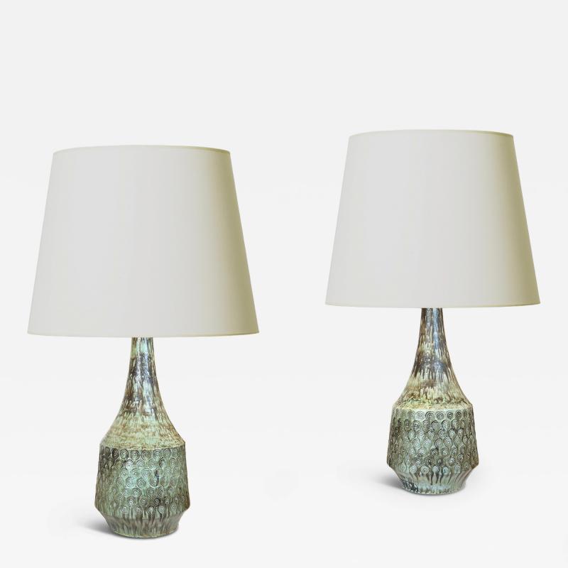  Arnold Wiigs Fabrikker Large Pair of Table Lamps by Arnold Wiigs Fabrikker