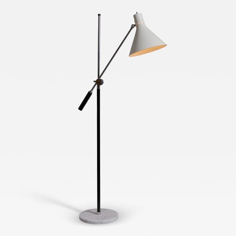  Arredoluce 1950s Italian Articulating Floor Lamp Attributed to Arredoluce