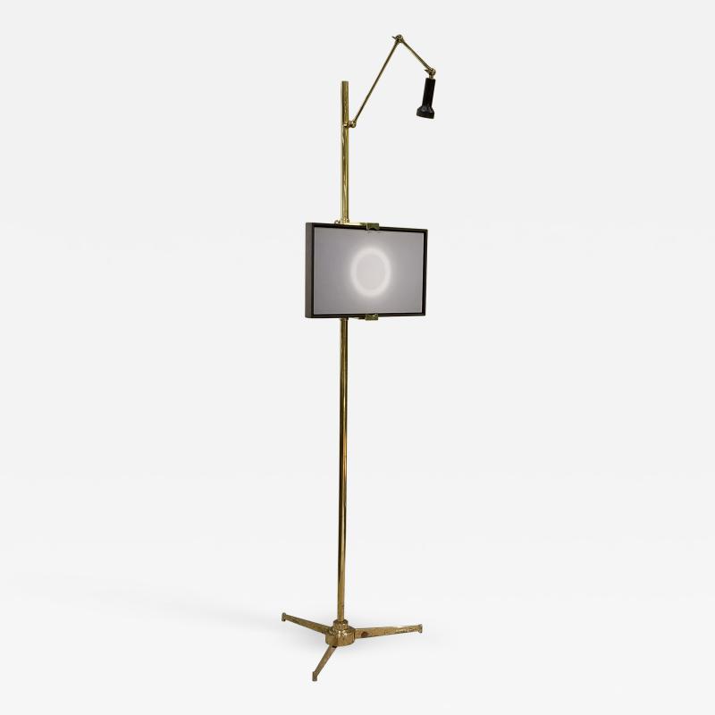  Arredoluce Arredoluce Easel Lamp by Angelo Lelii in Solid Brass 1950s