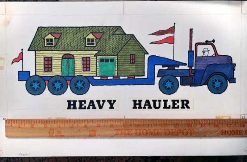  Art Seiden Heavy Hauler Mid Century Illustration Childrens Books