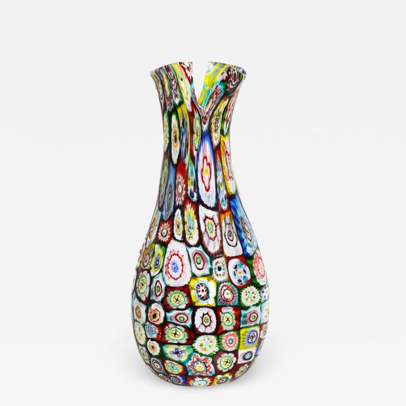  Arte Vetraria Muranese A V E M A Ve M AVeM A V E M Large Hand Blown Murrine Giganti Vase 1960