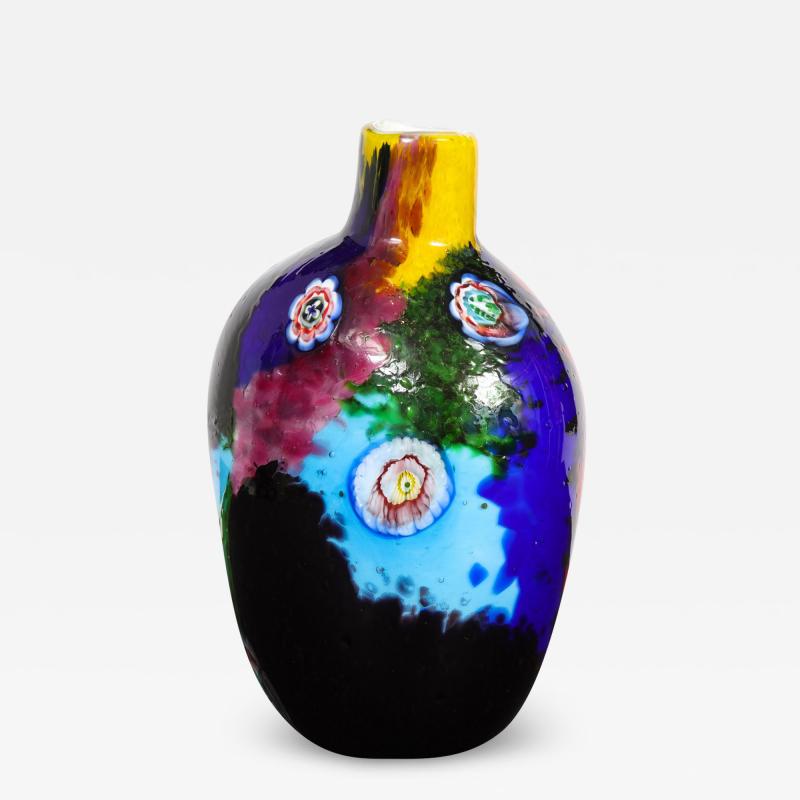  Arte Vetraria Muranese A V E M A Ve M AVeM Colorful Handblown Glass Vase by A V E M 1960s