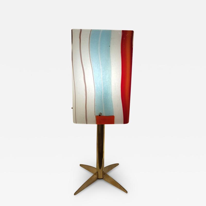  Arte Vetraria Muranese A V E M A Ve M AVeM Mid Century Modern Murano Glass Desk Lamp by AVeM