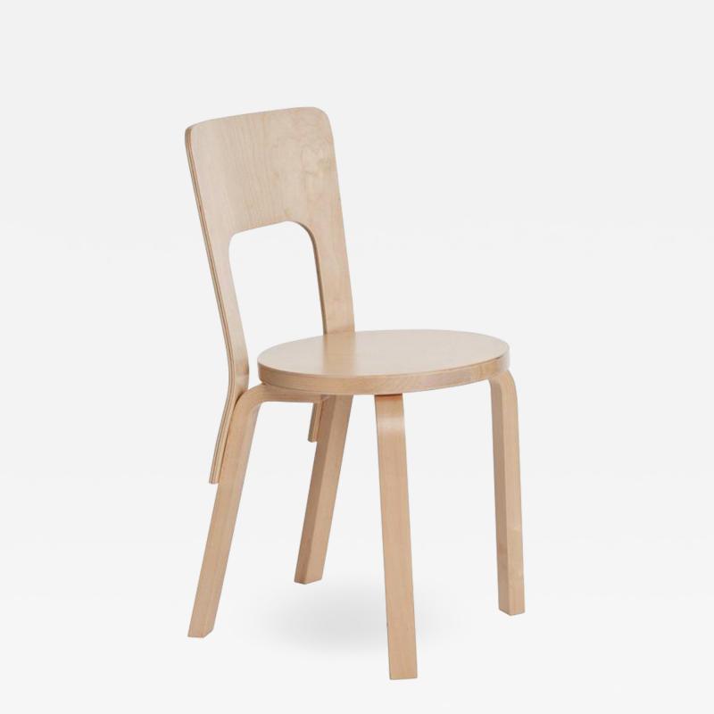  Artek Authentic Chair 66 in Birch by Alvar Aalto Artek