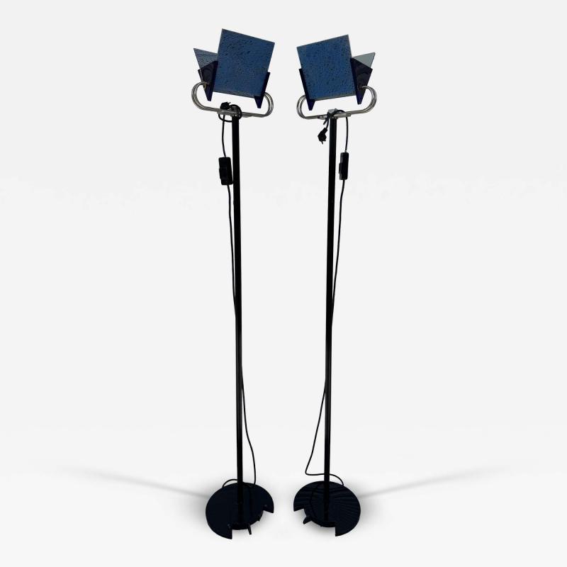  Arteluce Pair Of 55 Arteluce Memphis Style Floor Lamps