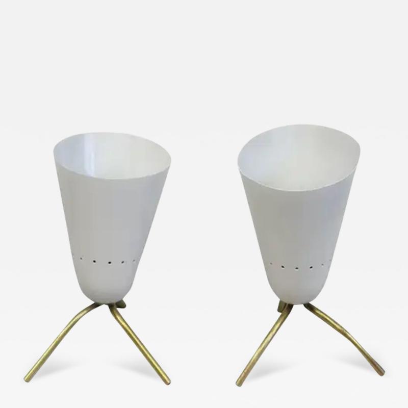  Arteluce Pair of Italian MId Century Modern Table Lamps Attr Gino Sarfatti Arteluce