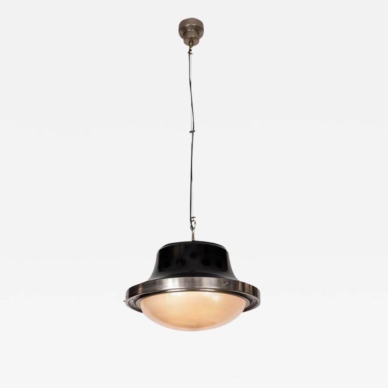  Artemide 1960s Sergio Mazza Tau Nickeled Brass Pendant for Artemide