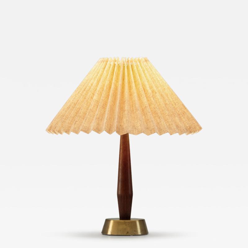  Asea Model E1292 Brass and Wood Table Lamp by ASEA Sweden 20th Century
